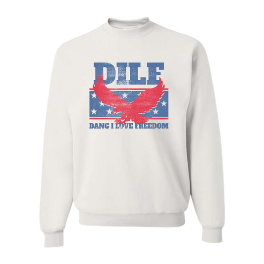 DILF "Dang I Love Freedom" Crewneck