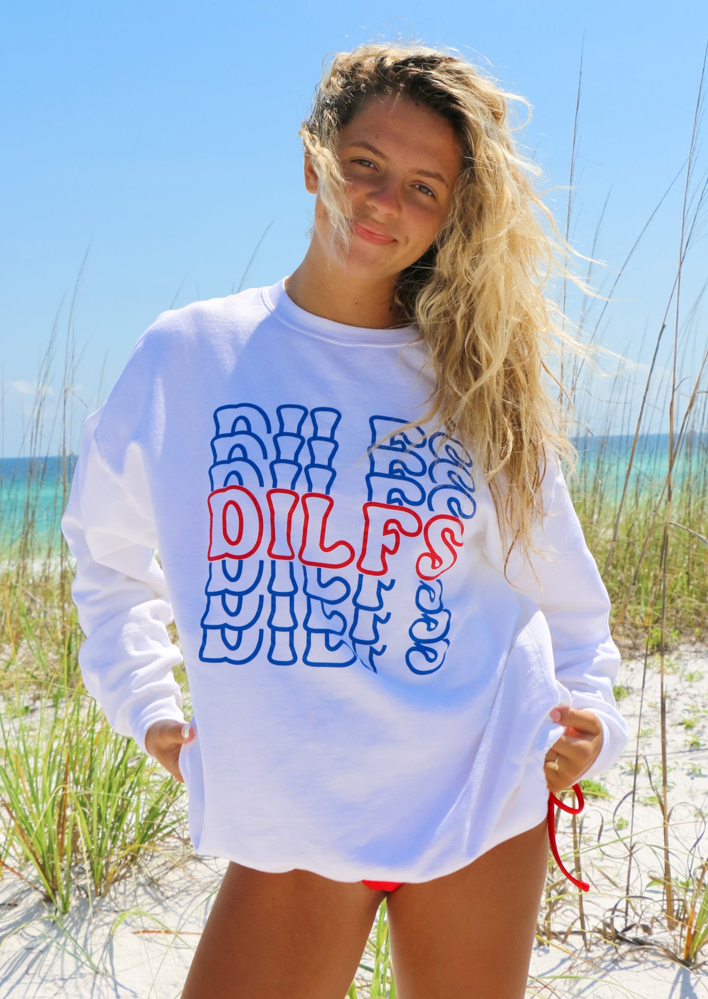 DILFS White Crewneck