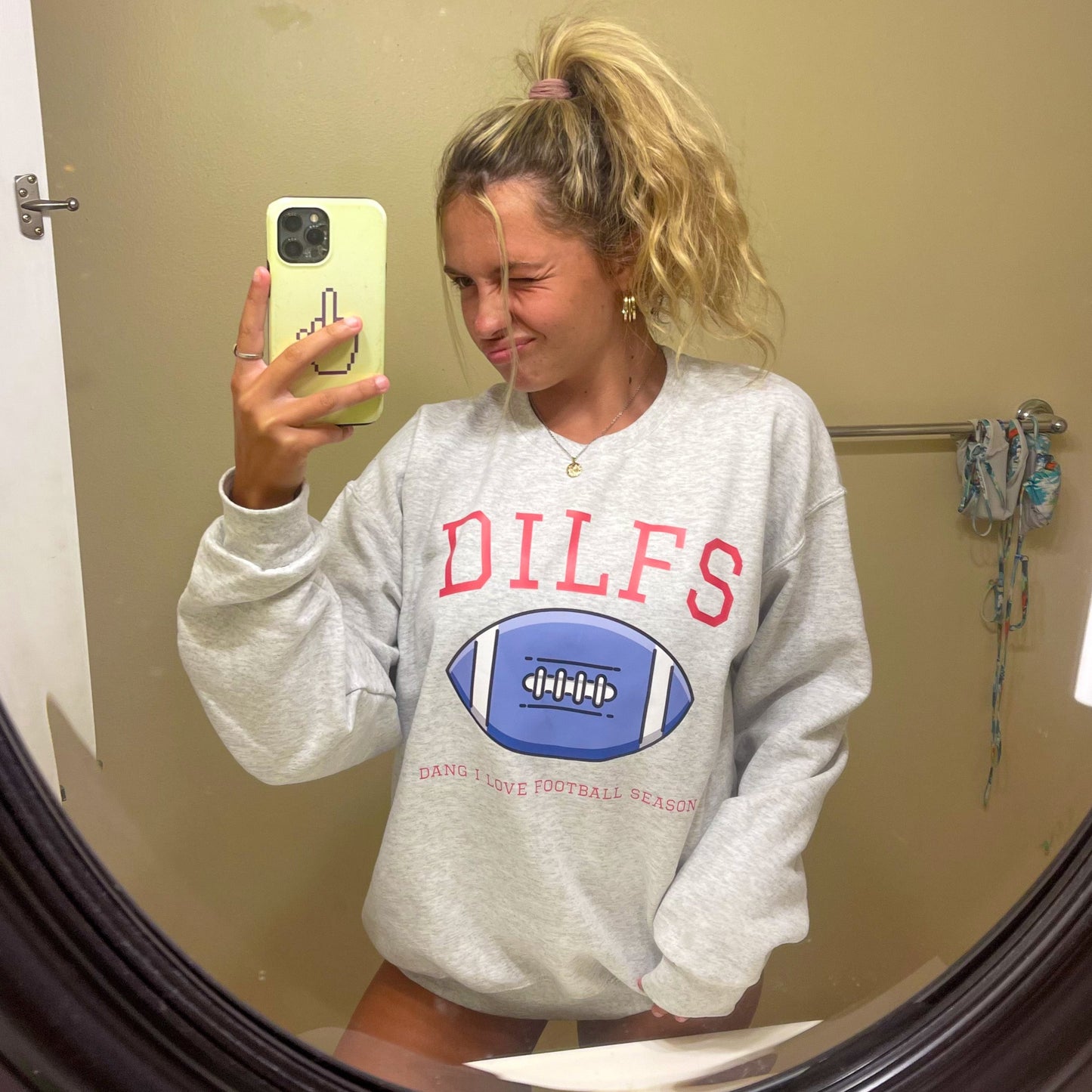 DILFS "Dang I Love Football Season" Crewneck