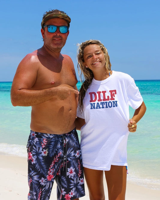 DILF NATION White Tee