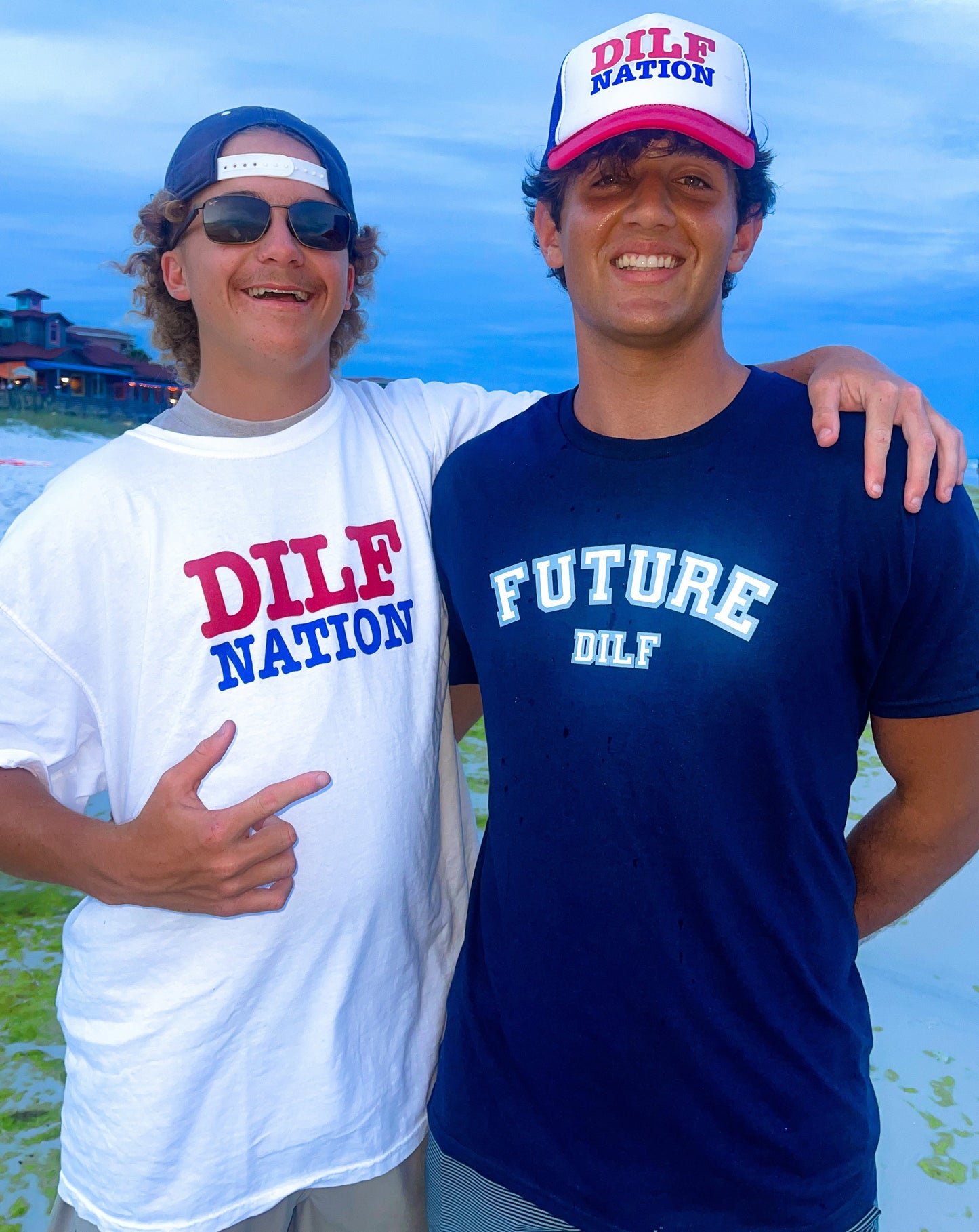 DILF NATION White Tee