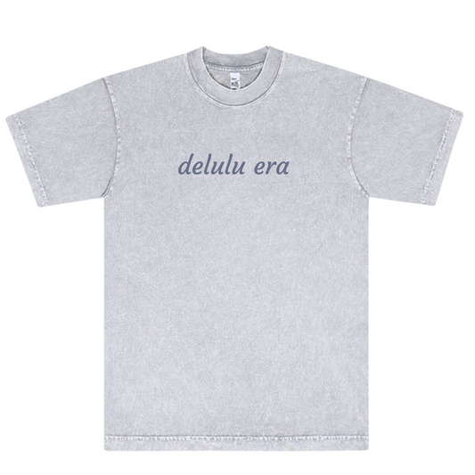 DELULU ERA Mineral Wash Tee